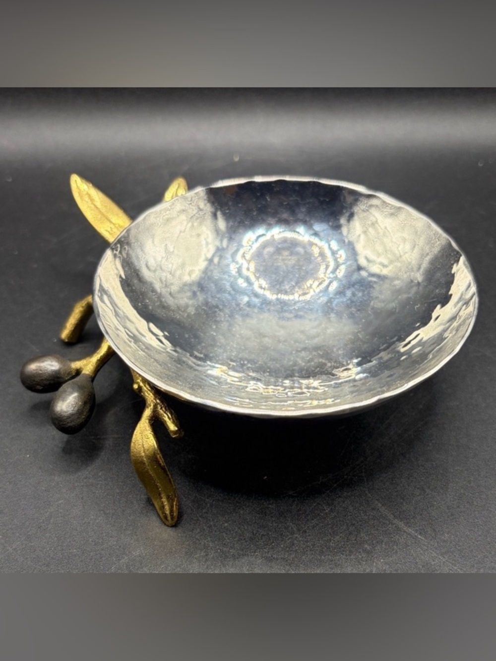 Michael Aram Olive Branch Catch All Dish Nut Bowl Trinket Dish Jewelry Dish